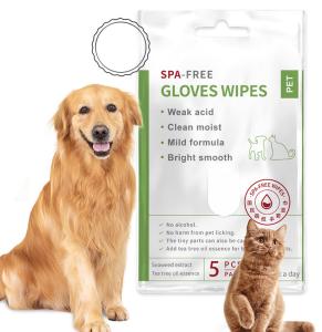 Wholesale Non Woven Clean Wipes Washing Cat Spa Free Herbal Glove Five Fingers Message from china suppliers
