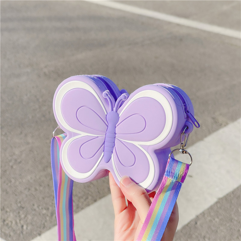 Cute Butterfly Crossbody Bag Toddler Cross Body Purse Wallet Shoulder Bags Handbag Crossbody Purses Coin Purse For Kids