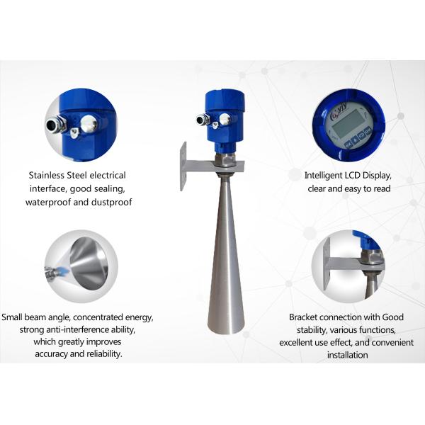 High Frequency 26g radar signal Level Meter Wave radar Solid Level Sensor Guided radar Acid Water Level Gauge Transmitter
