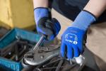 Seamless Breathable Nylon Touch Screen Nitrile Work Gloves