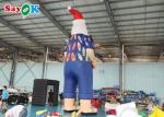 Hawaiian Christmas Decration Model Inflatable Santa Claus On Beach Size 7.6m
