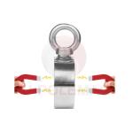2.75" Rare Earth Neodymium Fishing Magnet with 1000lbs Strength and Ropes
