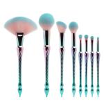 High quality DIY green soft hair transparent make facial mask tool makeup brush