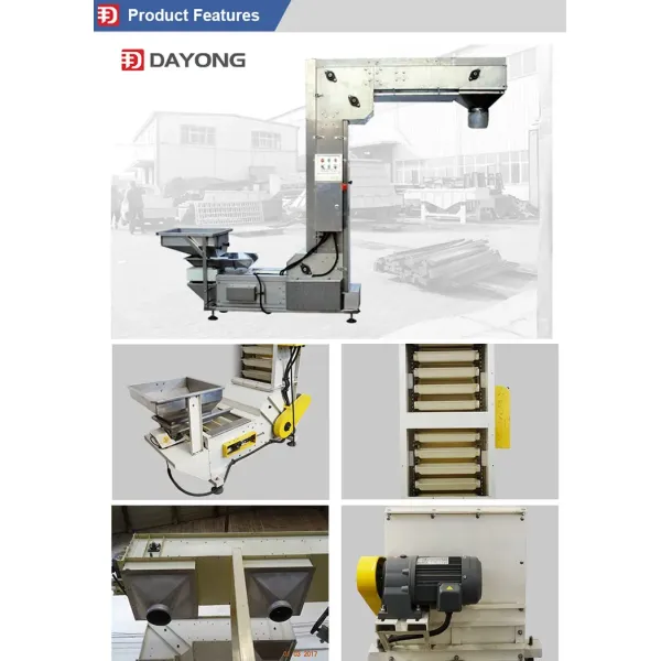 Waterproof Z Elevator Conveyor Automatically Water Cleaning