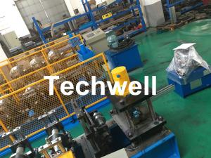 China Carbon Steel Shutter Door Guide Rail Roll Forming Equipment With 16 Roller Stations on sale