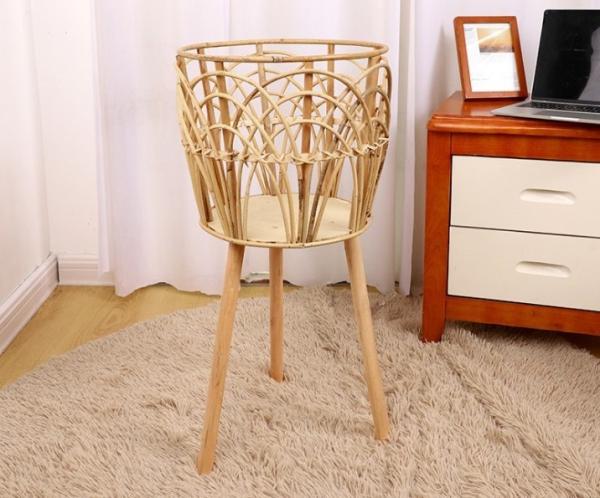 Best Home Decor Popular Rattan Plant Stand, Planter Holder Wholesale Natural