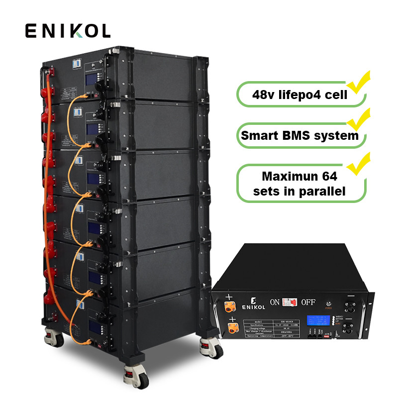 Long Life 5kwh Lifepo4 Battery Rack Lithium Iron Phosphate 48V Solar Battery