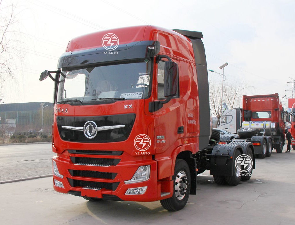 3800 1350mm Wheel Base 6X4 Natural Gas Tractor Trailers For Construction