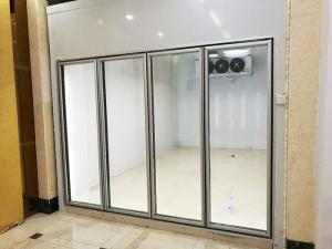 Wholesale Transparent Glass Door Cold Freezer Room For Vegetable And Fruit Food Storage from china suppliers