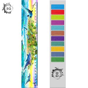 Promotional PET 3D Lenticular Printing Services Plastic Rulers / Lenticular Photo Printing