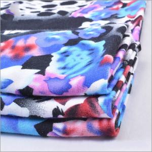Wholesale Rusha Textile Knit Printed Ring Spun 30s Rayon Spandex Viscose Fabrics Elastant from china suppliers