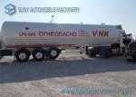 Q235 Carbon Steel 23.5 Ton LPG Tank Trailer 3 Axles With 12 Tires