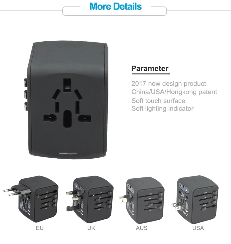 Mini Size Universal Travel Adaptor / International Power Adapter For Business Trip