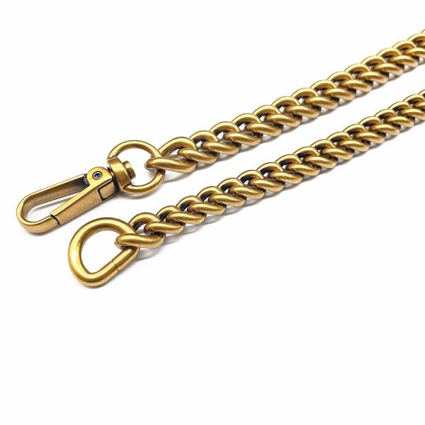 New Aluminum 3.0mm Antique Gold Chain Strap Purse Strap Handles Bag Handbag Chain