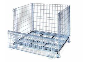 Wholesale Euro galvanized metal folding storage cage from china suppliers