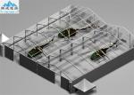 Outdoor Large Warehouse Tent , White PVC Wall Roof Marquee Tent 15x30M For 300