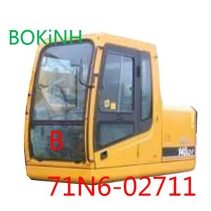 Wholesale 71N6-02711 HYUNDAI Front Glass Excavator Cab Tempered Glass Down Position B Windshield from china suppliers