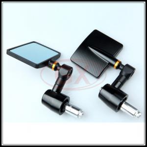 Wholesale motorcycle mirrors cnc billet black-gold sliver-black aftermarket mirror square mirror from china suppliers