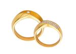 Glaring Group Sets OEM ODM Engraved Wedding Bands For Couples
