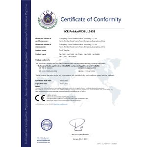Guangdong Kenwei Intellectualized Machinery Co., Ltd. Certifications