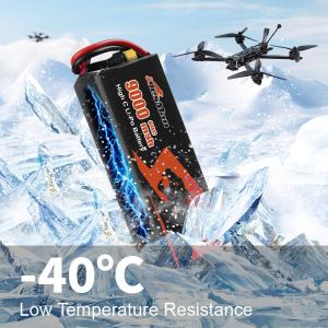 Wholesale Capacity Lithium Polymer Battery 9000mAh 22.2V Lightweight FPV Drone Battery with XT60 Connection from china suppliers