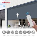 SUNC Motorized Outdoor Roller Blinds Waterproof Windproof Electric Ziptrack