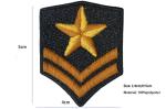 Black Diamond 3D Military Embroidered Badges Overlock Border Arm band With
