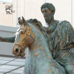 Bronze Equestrian Sculpture Of Marcus Aurelius Famous Roman Emperor Statue Large