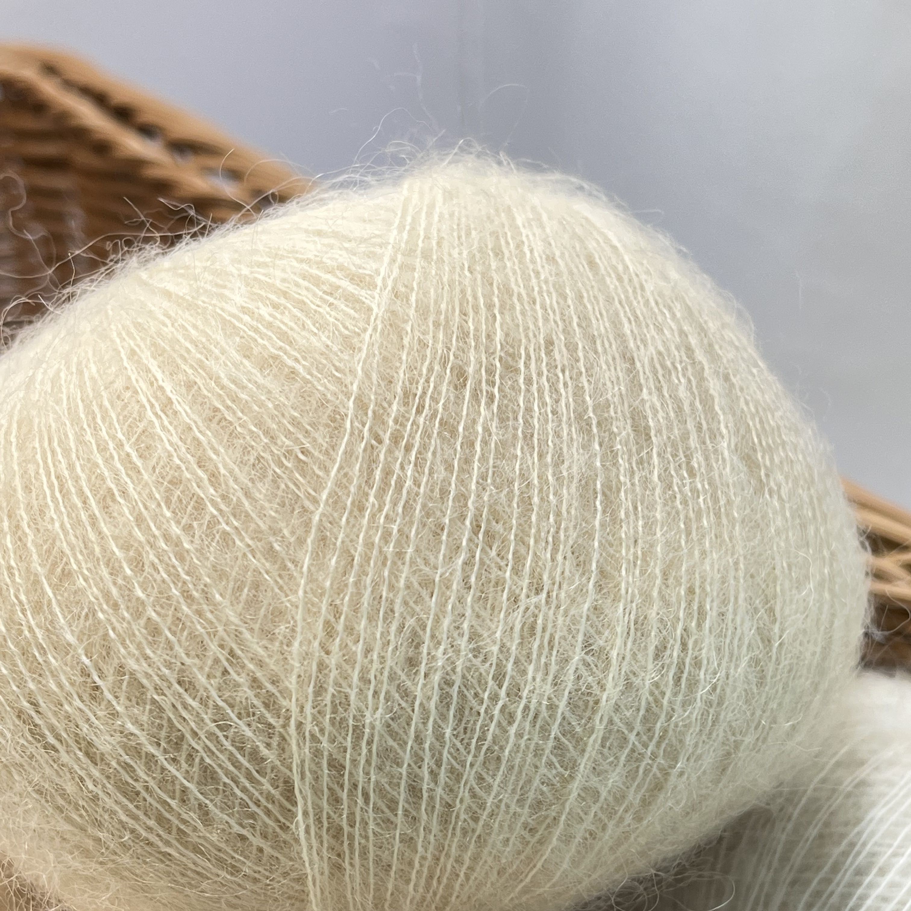 Mohair Knitting Ball Brushed Yarn Custom Fancy Yarn
