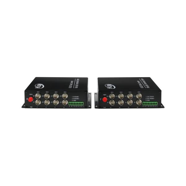 8 Channel HD SDI To HDMI Video Converter+Rj45 20KM Support LC / PC Optical Connector