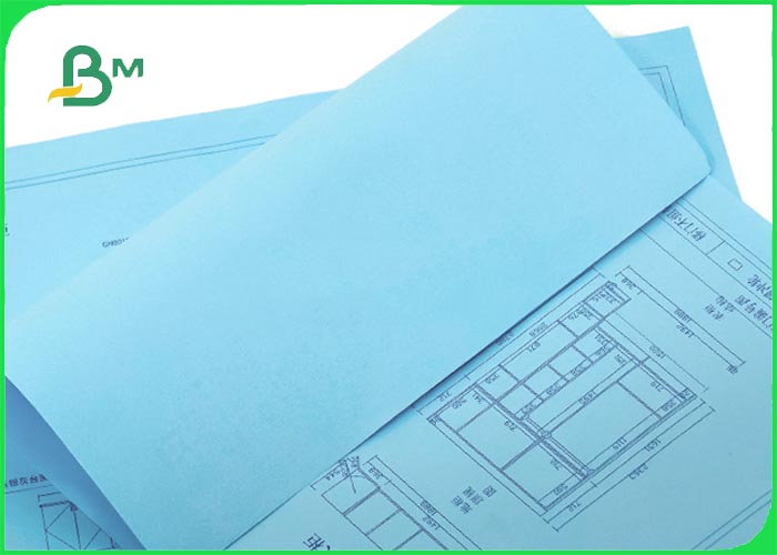 80g Single - Sided Blueprint Paper For Wide Format Inkjet Printer 841mm * 50m