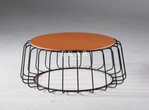 Wholesale Living Room Modern Fashion Design Stainless Steel Frame Round Coffee Table from china suppliers