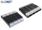 1x4 Multiple Ports QSFP28 Connector Cage With Heat Sink Light Pipe EMI Tabs