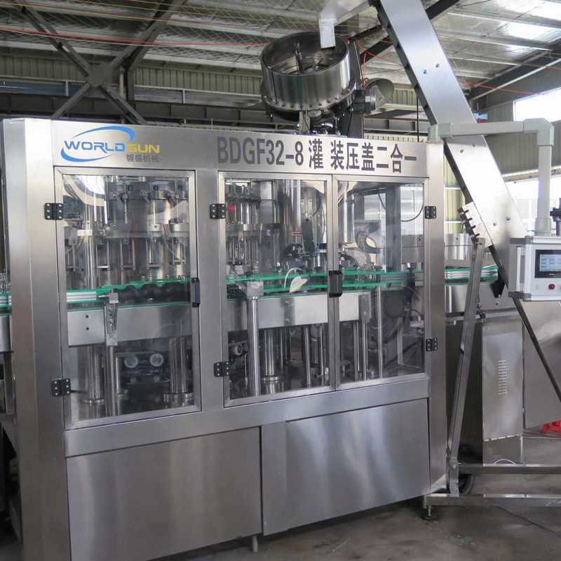 Automated 12000BPH 640ml Beer Bottle Filling Machine three in one monobloc glass bottle filling