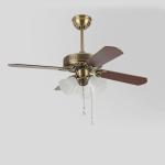 110V 220V Wood ceiling fan lamp remote control dimming 42 inch for restaurant