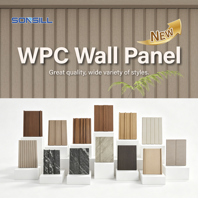 Lightweight Indoor WPC Wall Cladding Panels Durable waterproof fireproof easy installation for indoor wall decoration