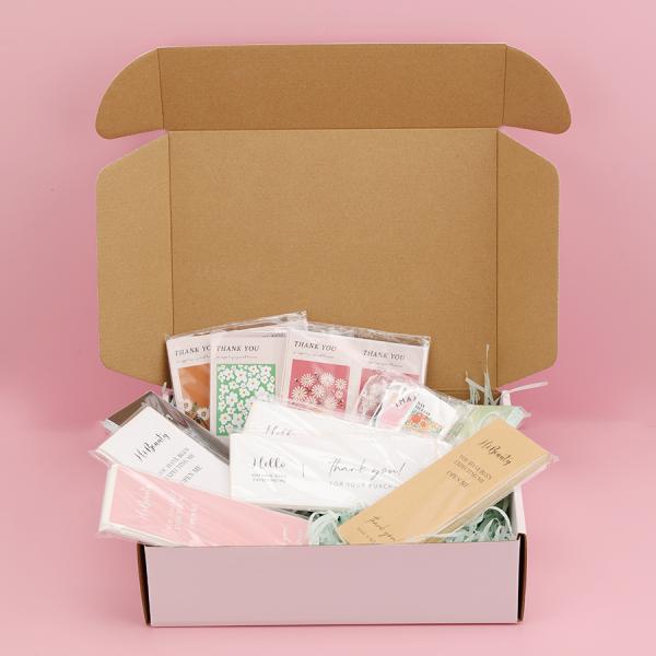 Cardboard Shipping Boxes with Logo Custom Printed Packaging Mailer Box in Pink