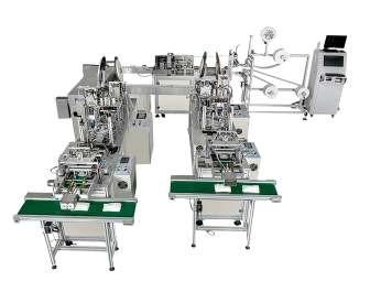 Medical Grade Isolation Face Mask Making Machine , Disposable Mask Making