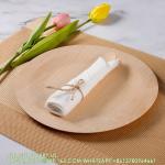 Pre Rolled Bamboo Cutlery Pack Bamboo Utensils (6.7" 25 Forks 25 Spoons 25