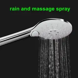 Bathroom Faucet Tap Accessories Push Button Polished Chrome Water Tap Handheld Shower Head