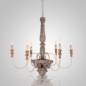 Wholesale Rustic Neutral wood chandelier for Home Hotel (WH-CI-35) from china suppliers