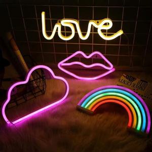 Wholesale Wholesale LED Neon Night Light Sign Wall Art Sign Night Lamp Xmas Birthday Gift Wedding Party Wall Hanging Neon Lamp Home Decor from china suppliers