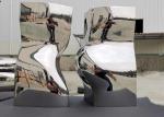 Garden Modern Outdoor Statues Mirror Stainless Steel Public Art Sculpture