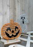 OEM / ODM Halloween Ornaments Ghost / Pumpkin Garden Ornament Metal