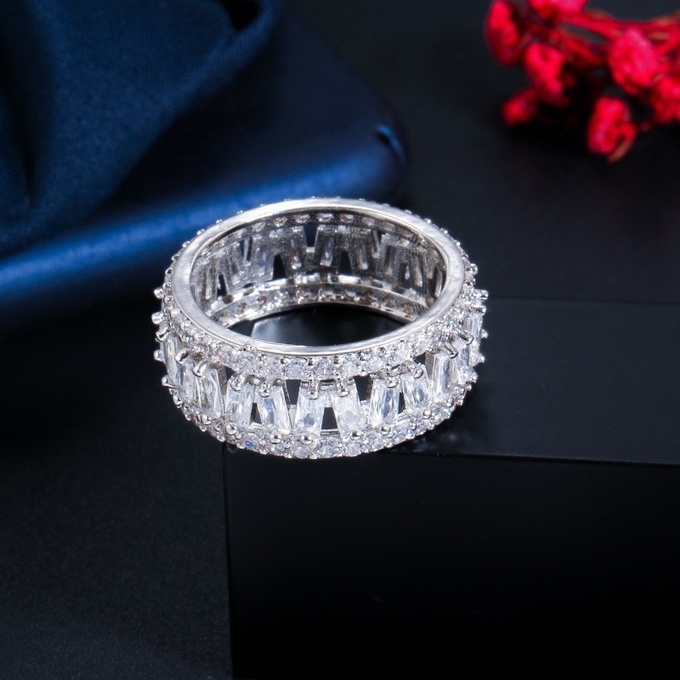Modian Authentic 925 Sterling Silver Simple Love AAAAA Zirconia Sparkling Finger Ring For Women Female Wedding Jewelry