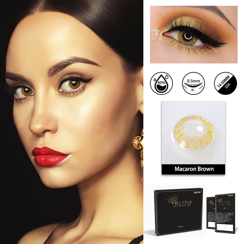 HEMA NVP macaron Natural Color Contact Lens For Big Eye