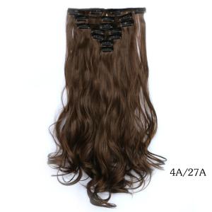 Wholesale Dark Brown Long Synthetic Clip In Hair Extensions Silky Straight Hair Weave from china suppliers