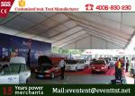 Custom 30 X 50 Frame Tent White , Water Resistant Tent For Auto Show Exhibition