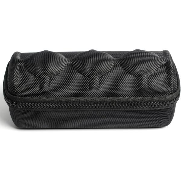 3 watch travel case roll, Hard watch carry case roll display storage holder box with soft foam pillows snug fit all size