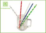 High Temperature Resist Cocktail Stirrer Straw , Polka Dots Decorative Drinking